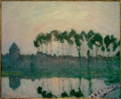 Sunset near Moret by Alfred Sisley